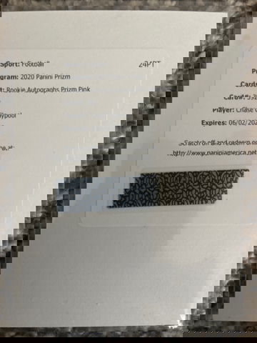 2020 Prizm Rookie Autographs Prizm Pink #392 Chase Claypool