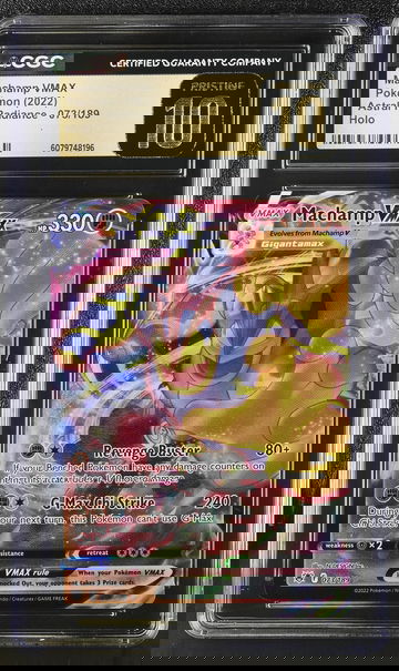 2022 Pokémon Sword & Shield Astral Radiance Machamp #073/189 VMAX Holo CGC 10
