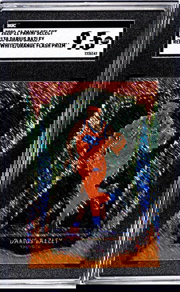 2020-21 Panini Select Red/White/Orange Flash Darius Bazley #138 SGC 9.5