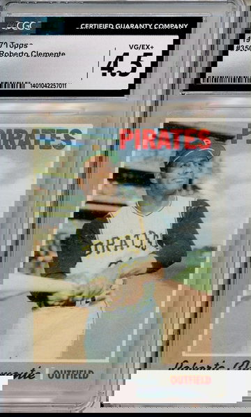 1970 TOPPS ROBERTO CLEMENTE #350 CGC 4.5