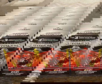 2021 Panini NFL Prizm Draft Picks Football Trading Card Hanger Box (Bundle of 18)