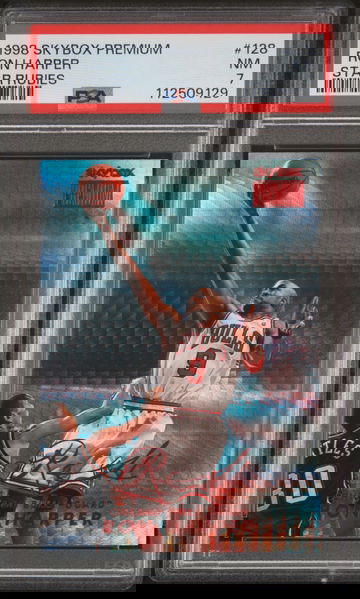 Ron Harper 1998 Skybox Premium Star Rubies /50 PSA 7