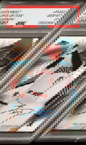 2020 Finest Autograph Shohei Ohtani PSA 10