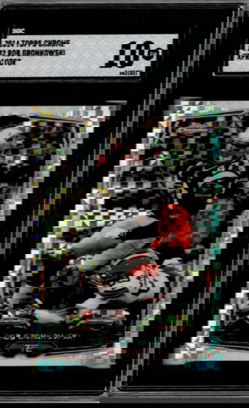 2014 Topps Chrome 82 Rob Gronkowski XFractor SGC 10 Gem Mint