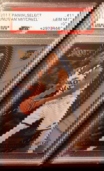 2017 Panini Select #11 Donovan Mitchell PSA 10 GEM MINT ROOKIE RC JAZZ LOW POP