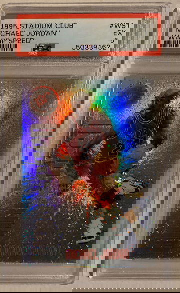 1995 Stadium Club #WS1 Michael Jordan Warp Speed PSA 5 EX