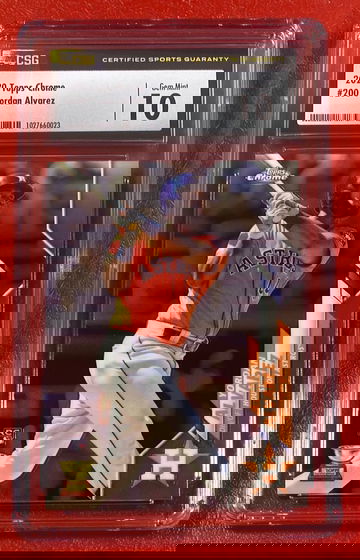 2020 Topps Chrome Yordan Alvarez #200 RC Rookie CSG 10 Houston Astros