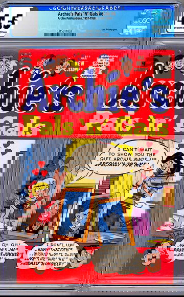 ARCHIE’S PALS ‘N’ GALS #6 CGC 4.5 HTF CLASSIC EARLY *ELVIS PRESLEY SPOOF* 1957