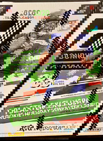 2020 Donruss Football Holiday Blaster Box (11 Rookies or Rated Rookies + Holiday Rookie Sweater Patch) 