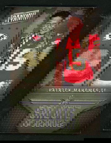 2017 Panini Black Friday Salute to Service Patrick Mahomes II #SS-PM2 Patch