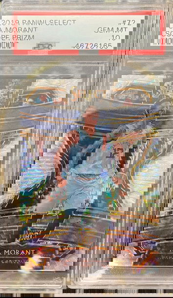 2019 Select Scope Prizm Ja Morant PSA 10