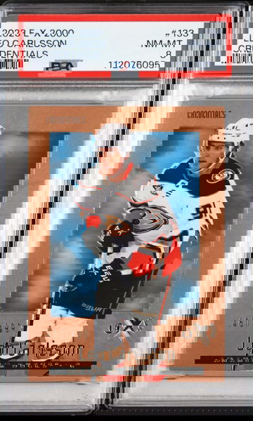 2023 E-X 2000 LEO CARLSSON CREDENTIALS # 460/499 PSA 8