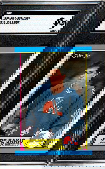 1989-90 O-Pee-Chee OPC Joe Sakic #113 Rookie SGC Mint 9