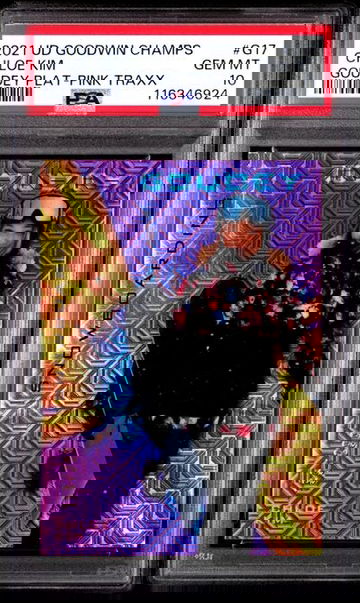 2021 Upper Deck Goodwin Champions Chloe Kim Goudey Platinum Pink Traxx PSA 10