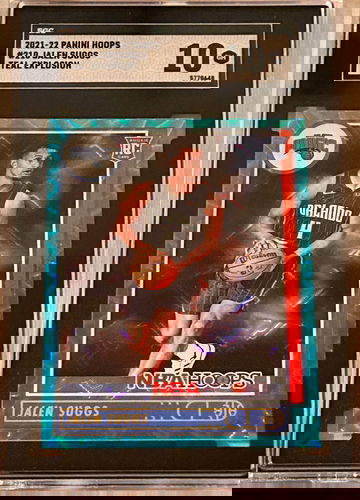 2021-22 Panini Hoops Jalen Suggs #210 Teal Explosion SGC 10