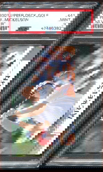 2002 Upper Deck Golf #41 Silver Phil Mickelson PSA 9