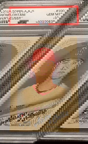  Shohei Ohtani - 2018 Allen & Ginter - Silver Glossy/Hobby Hot Box RC - PSA 10