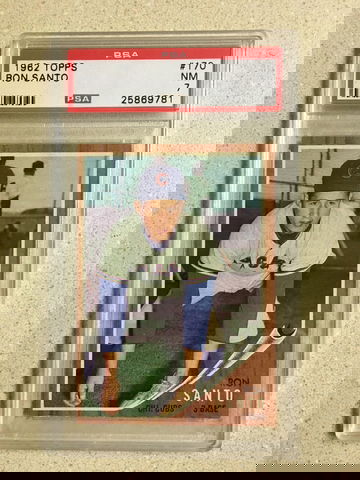 1962 Topps #170 Ron Santo PSA 7 NM CUBS HOF