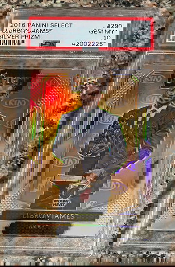 2016 Panini Select Silver Prizm #290 Lebron James PSA 10 GEM MT