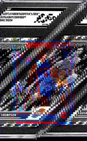 2023-24 Panini Hoops Premium Stock #100 Ausar Thompson Seismic Prizm SGC 9.5