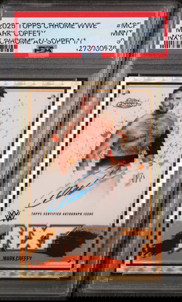 2025 Topps Chrome Nxt Chrome Autographs Superfractor 1/1 Mark Coffey #MCF PSA 9