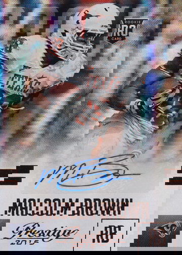 2015 Prestige Malcolm Brown #262 RC Autograph