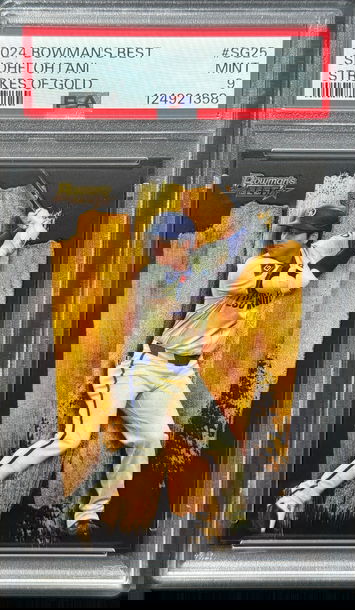 2024 Bowman’s Best Shohei Ohtani Strokes of Gold Case Hit PSA 9