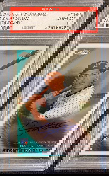 2010 Topps Chrome Mike Stanton Autograph 