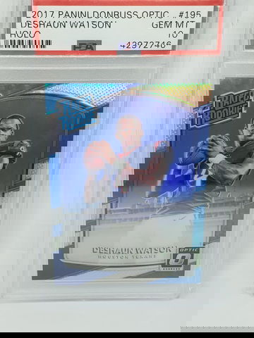 2017 deshaun watson optic holo psa 10