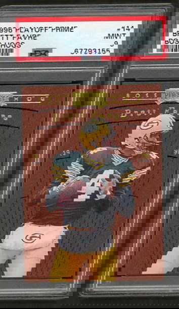 1996 Playoff Prime Brett Favre Boss Hogs #14 PSA 9 [FT-2B.29]