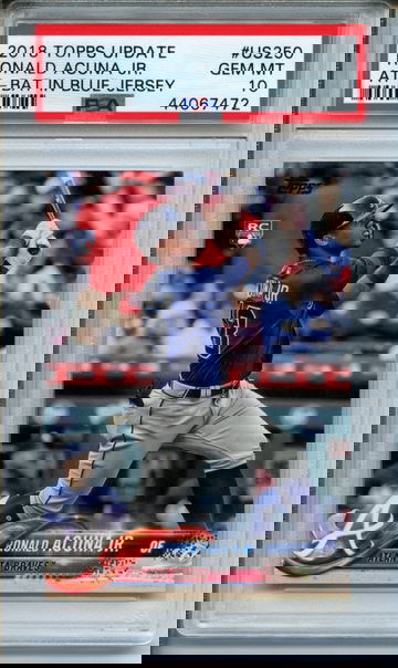 2018 Topps Update Ronald Acuna Jr #US250 PSA Gem Mint 10