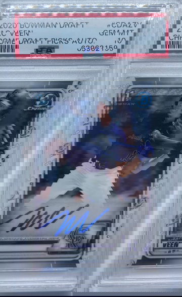 Zac Veen 2020 Bowman Chrome Draft Auto PSA 10