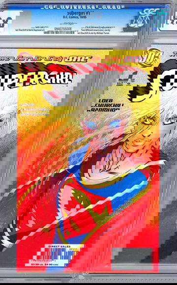 SUPERGIRL #1 CGC 9.8 *MICHAEL TURNER CVR* JEPH LOEB SUPERGIRL ORIGIN STORY 2005