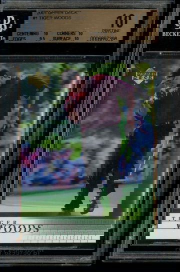 2001 Upper Deck Tiger Woods BGS 10 