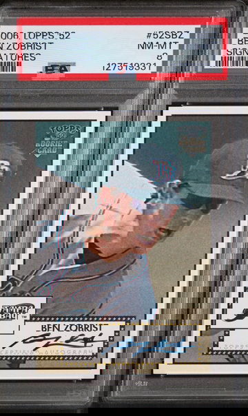 2006 Topps '52 Signatures Ben Zobrist #52SBZ PSA 8