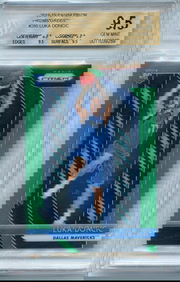 Luka Doncic 2018 Prizm Green BGS 9.5 True Gem