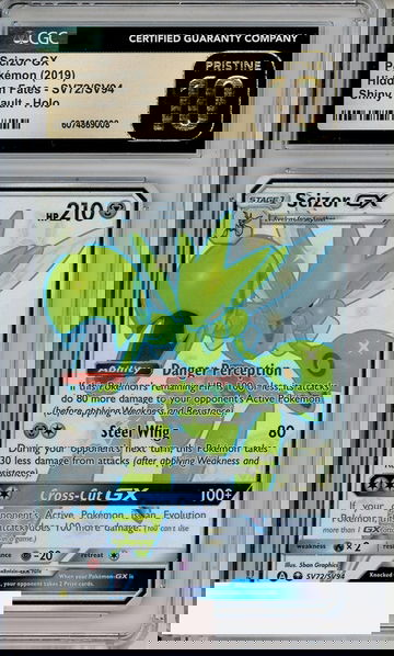 2019 POKEMON HIDDEN FATES SCIZOR GX #SV72 SHINY VAULT HOLO CGC 10