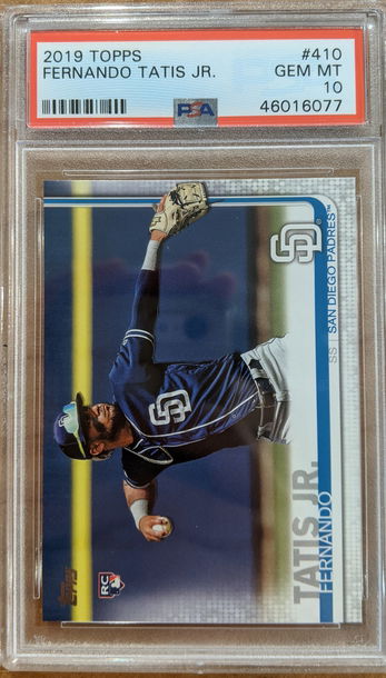 2019 Topps Series 2 Fernando Tatis Jr. 410 PSA 10