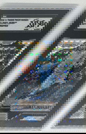 2016 Panini Prizm Jamal Murray Mosaic Autograph SGC 9 Mint RC Rookie Auto Rare