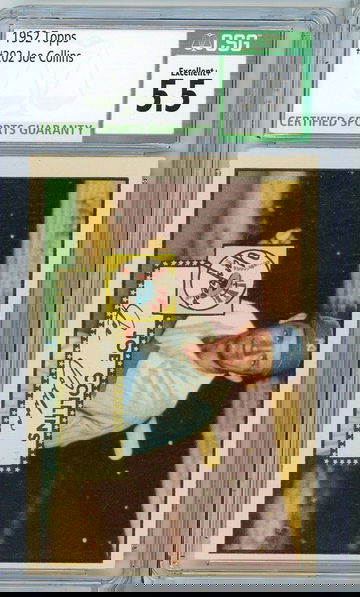 1952 Topps Joe Collins #202 CSG 5.5 P1335