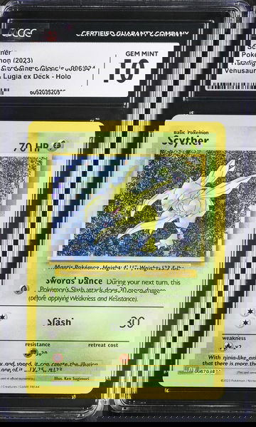 2023 Pokémon Trading Card Game Classic Scyther #006/034 Holo CGC 10