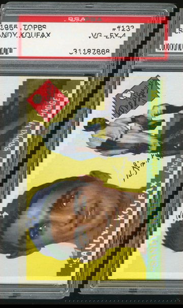 1955 Topps Sandy Koufax Rookie PSA 4