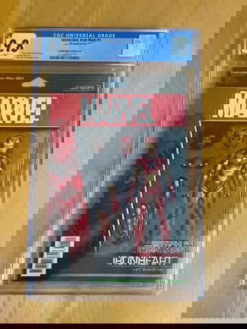 Invincible Iron Man #1 CGC 9.8 Rare Action Figure Variant