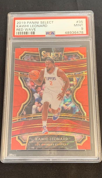 2019 Select Kawhi Leonard Red Wave PSA 9
