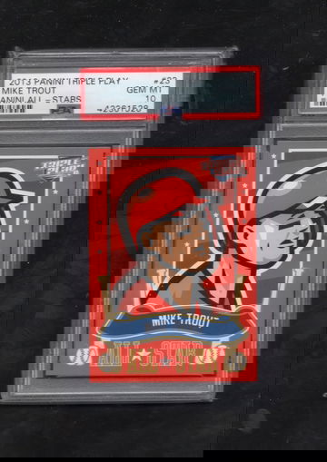 2013 Panini Triple Play Panini All-Stars #23 Mike Trout POP 2! PSA 10 GEM MINT