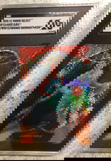 2020-21 Panini Select #63 LaMelo Ball Red/White/Orange Shimmer Prizm SGC 10 Gem Mint