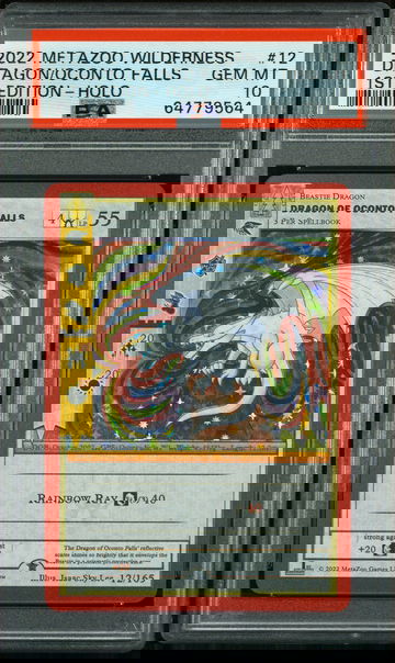 🌲2022 Metazoo Wilderness DRAGON OF OCONTO FALLS-HOLO 1ST ED. |PSA 10| 12/165 🐲