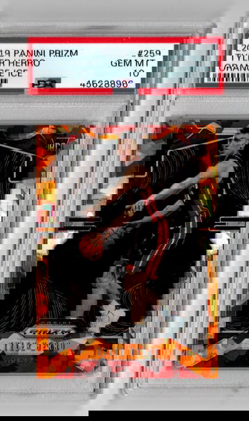 2019-20 Prizm Orange Ice Tyler Herro PSA 10