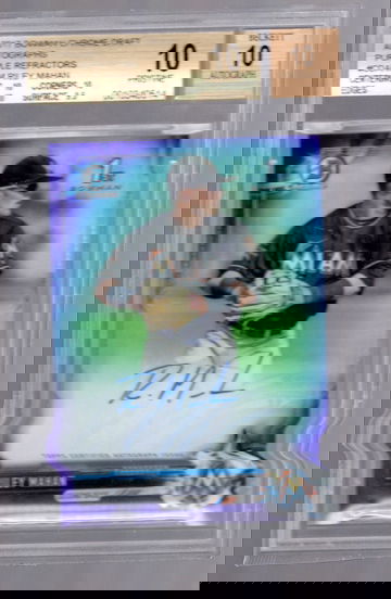 Riley Mahan 2017 Bowman Purple Refractor Auto