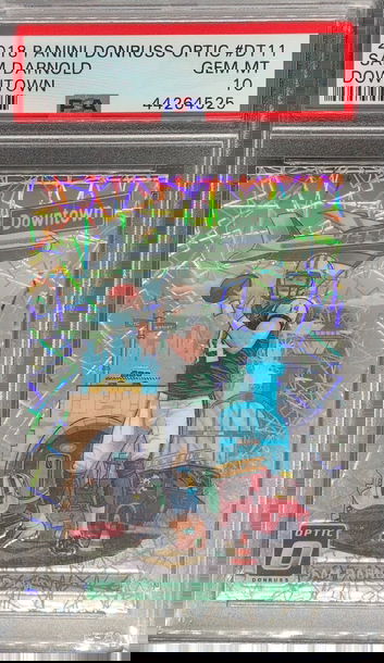 2018 Panini Donruss Optic Downtown Sam Darnold PSA 10